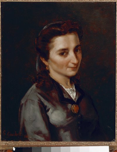 Portrett av Madame Buchon-maleri av Gustave Courbet av Gustave Courbet