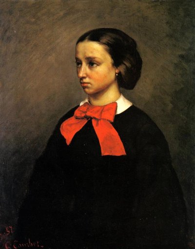 Portrett av Madame Jacquet av Gustave Courbet