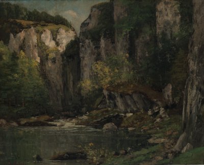 River and Rocks, 1873-77. av Gustave Courbet