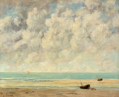Stille hav. 1869 av Gustave Courbet
