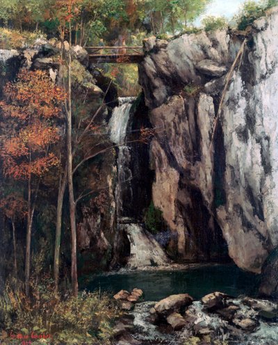 The Chasm at Conches, 1864 av Gustave Courbet