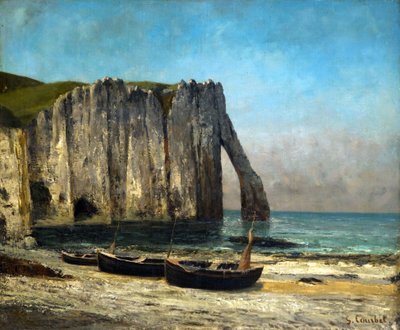 Klippene i Étretat, 1869. av Gustave Courbet