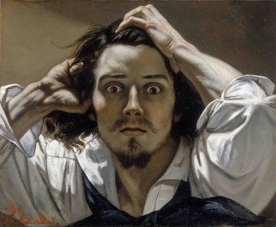 Selvportrett av den desperate mannen av Gustave Courbet