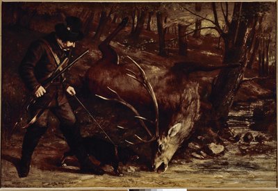 Den tyske jegeren (olje på lerret av Gustave Courbet