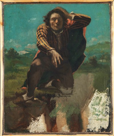 The Mad Man with Fear, ca. 1844 (olje på lerret) av Gustave Courbet