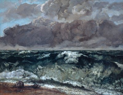 Bølgen, 1867-1869 av Gustave Courbet