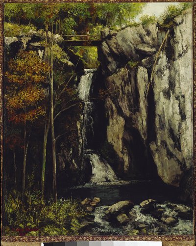 Fallet til Gour de Conche, Myon (olje på lerret av Gustave Courbet