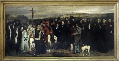 Begravelsen i Ornans - av Gustave Courbet, Musée d