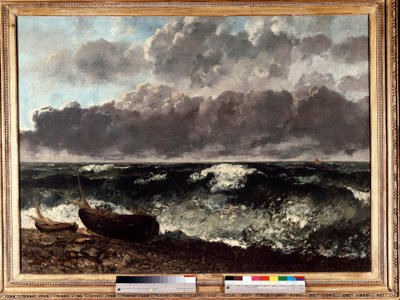 Det stormfulle havet sier bølgen. Maleri av Gustave Courbet (1819-1877) av Gustave Courbet
