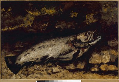 Ørreten (olje på lerret av Gustave Courbet