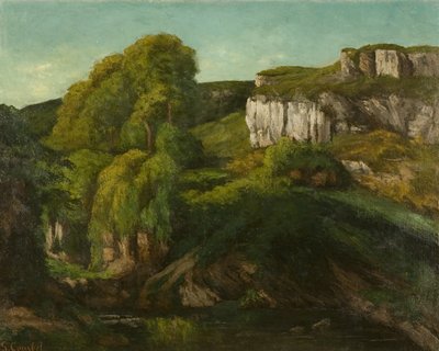 Valley of the Loue, nær Ornans, ca. 1860 (olje på lerret) av Gustave Courbet