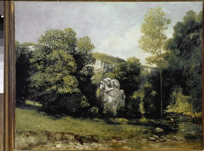 Utsikt over elven Breme (olje på lerret av Gustave Courbet