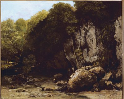 Utsikt over stedet til Le Puits-Noir nær Ornans i Doubs (olje på lerret av Gustave Courbet