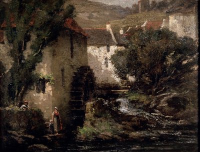Vannmølle, 1800-tallet. av Gustave Courbet