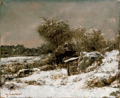 Vinterscene, etter 1855 av Gustave Courbet