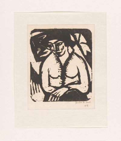 sittende kvinne av Gustave De Smet (signed by artist)