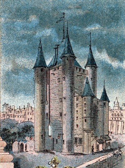 Utsikt over Temple-fengselet i Paris av Gustave Demoulin