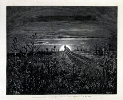 1868-utgaven av Miguel de Cervantes#39; Don Quixote med illustrasjoner av Gustave Dore av Gustave Dore