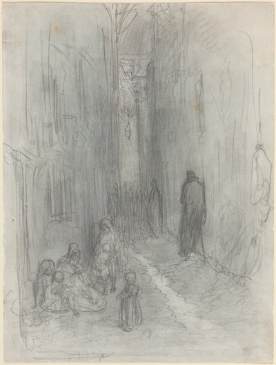 En bakgate i London av Gustave Dore