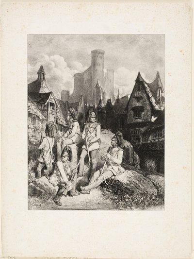 En gruppe østerrikske vakter av Gustave Dore