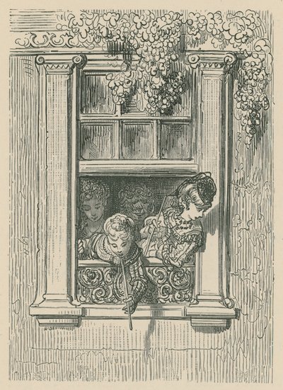 En scene av livet i London av Gustave Dore