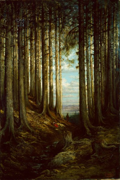 Alpin scene av Gustave Dore