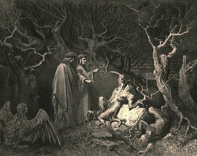Og rett utbrøt stammen: Hvorfor plukker du meg, c1890. av Gustave Dore
