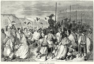Picadorenes ankomst (gravering) av Gustave Dore