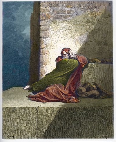 Baruch - Baruch ben Neria - Gravering fra "The Dore Bible" av Gustave Dore (1832-1883) av Gustave Dore