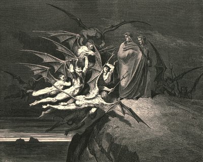 Vær ingen av dere opprørende, c1890. av Gustave Dore