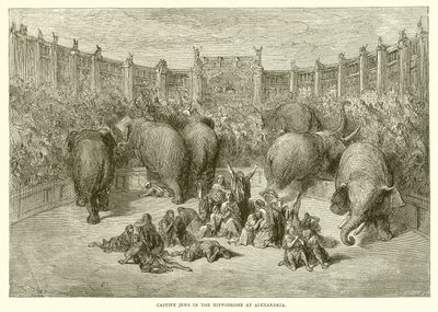 Fangede jøder i Hippodromen i Alexandria av Gustave Dore