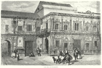 Rådhus (gravering) av Gustave Dore