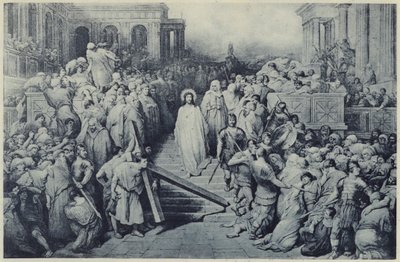 Kristus forlater Praetorium (litho) av Gustave Dore