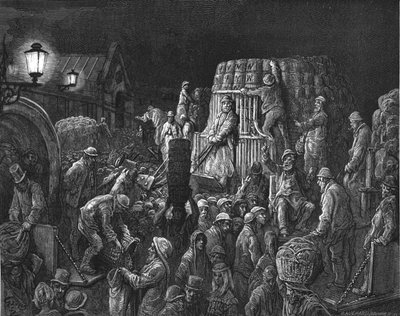 'Covent Garden Market - Early Morning', 1872. av Gustave Dore