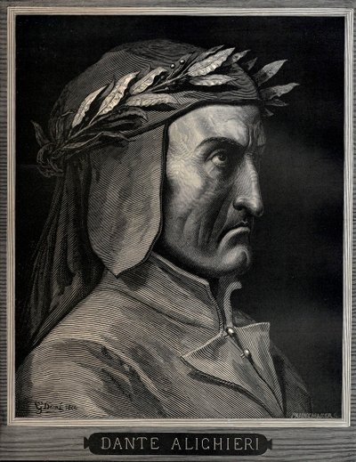 Dante Alighieri 1265-1321, 1860. av Gustave Dore