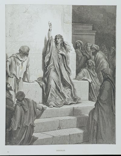 Deborah, gravert av Ettlin, ca. 1868 av Gustave Dore