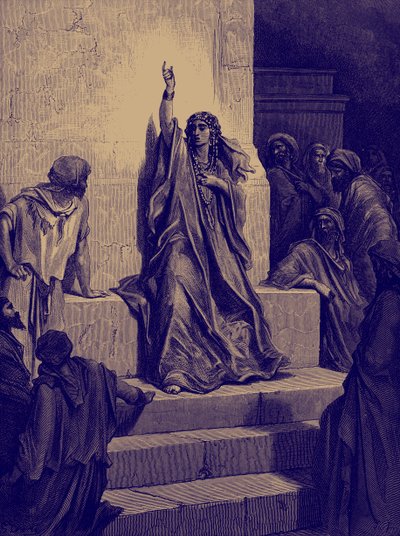Deborahs triumfsang av Doré. - Bibelen av Gustave Dore
