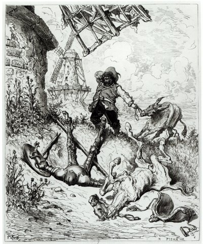 Don Quixote and the Windmills, fra 