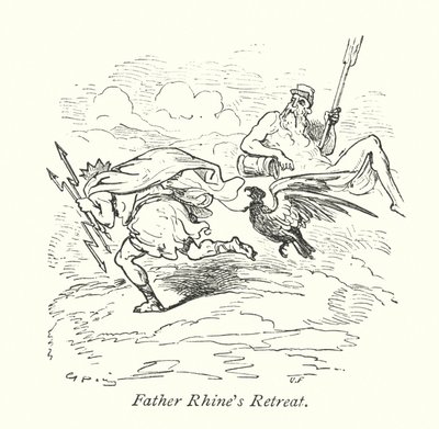 Fader Rhins retrett (gravering) av Gustave Dore