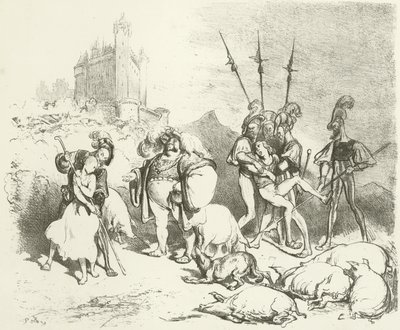 Føydal bruk (gravure) av Gustave Dore