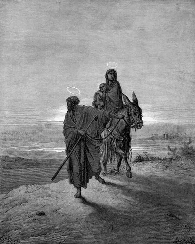 Fly til Egypt av Gustave Dore