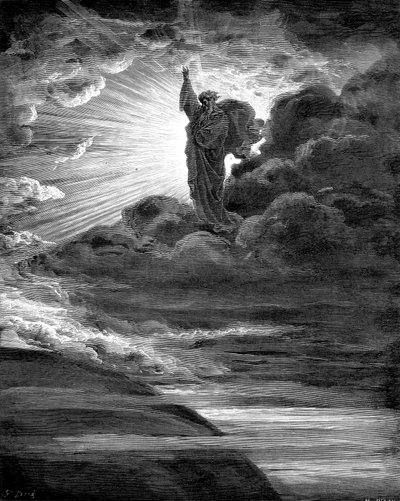 Gud skaper lys, 1866 av Gustave Dore