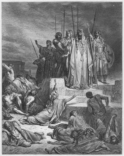 Gustave Dore Bibelen: Hungersnøden i Samaria av Gustave Dore