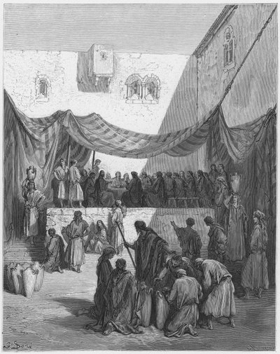 Gustave Dore Bibelen: Ekteskapet i Kana av Gustave Dore
