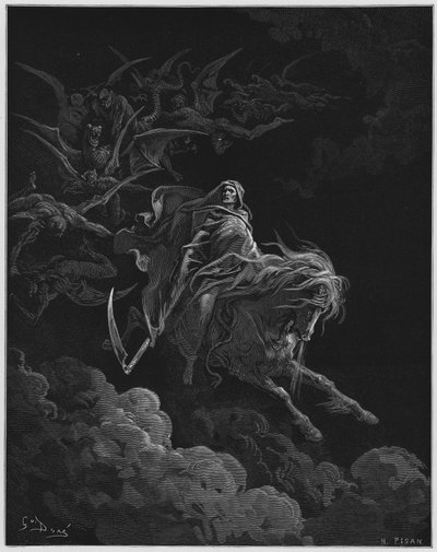 Gustave Dore Bibelen: Visjonen om døden av Gustave Dore