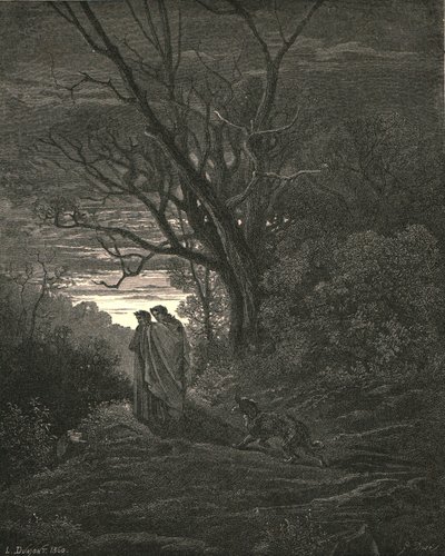 Han, så snart han så at jeg gråt, c1890. av Gustave Dore