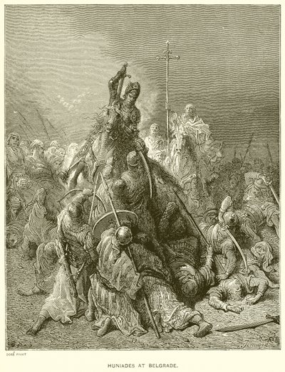 Huniades i Beograd av Gustave Dore