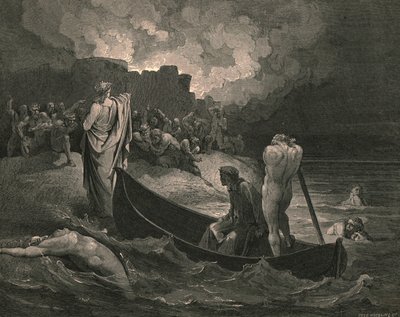 Jeg kunne ikke høre hvilke vilkår han tilbød dem, c1890. av Gustave Dore