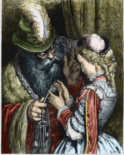 Illustrasjon for "" Bluebeard"" av Gustave Dore