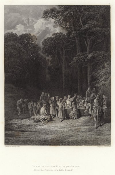Illustrasjon for Vivien av Alfred Tennyson av Gustave Dore